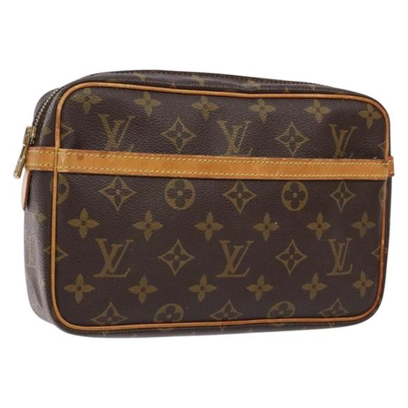 LOUIS VUITTON Monogram Compiegne 23 Clutch Bag M51847 LV Auth 133805 - Picture 1 of 16